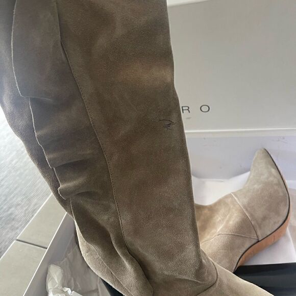 IRO IRO Cidravol ruffle boot size 37 New  flawed - Picture 10 of 10